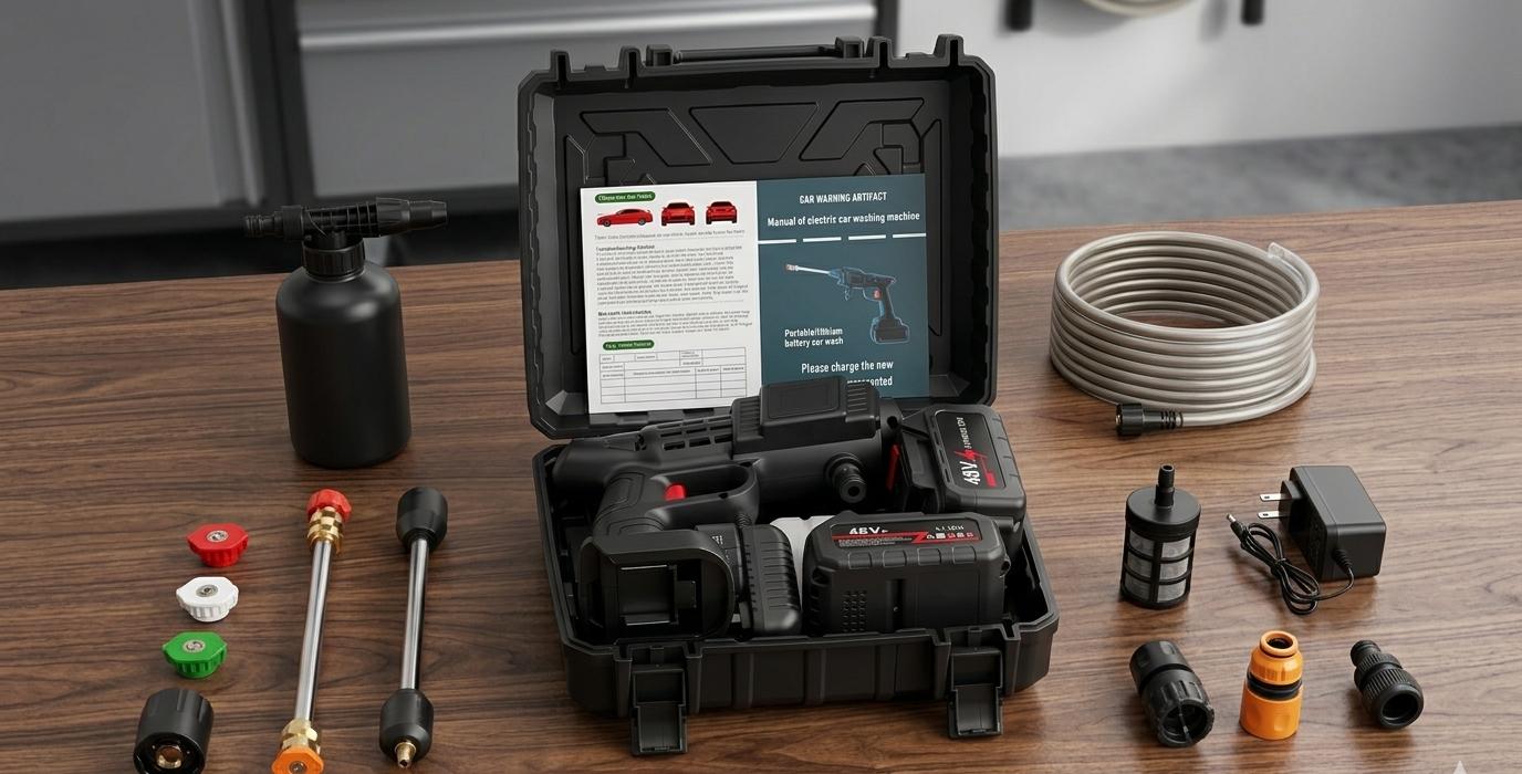 Hidrolavadora Portátil 48v con 2 baterias Recargables